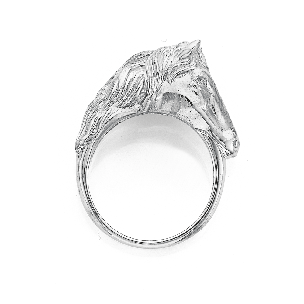 Sterling Silver 3-d Horse Ring | Stewart Dawsons