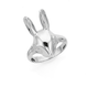 Sterling Silver 3-D Rabbit Ring