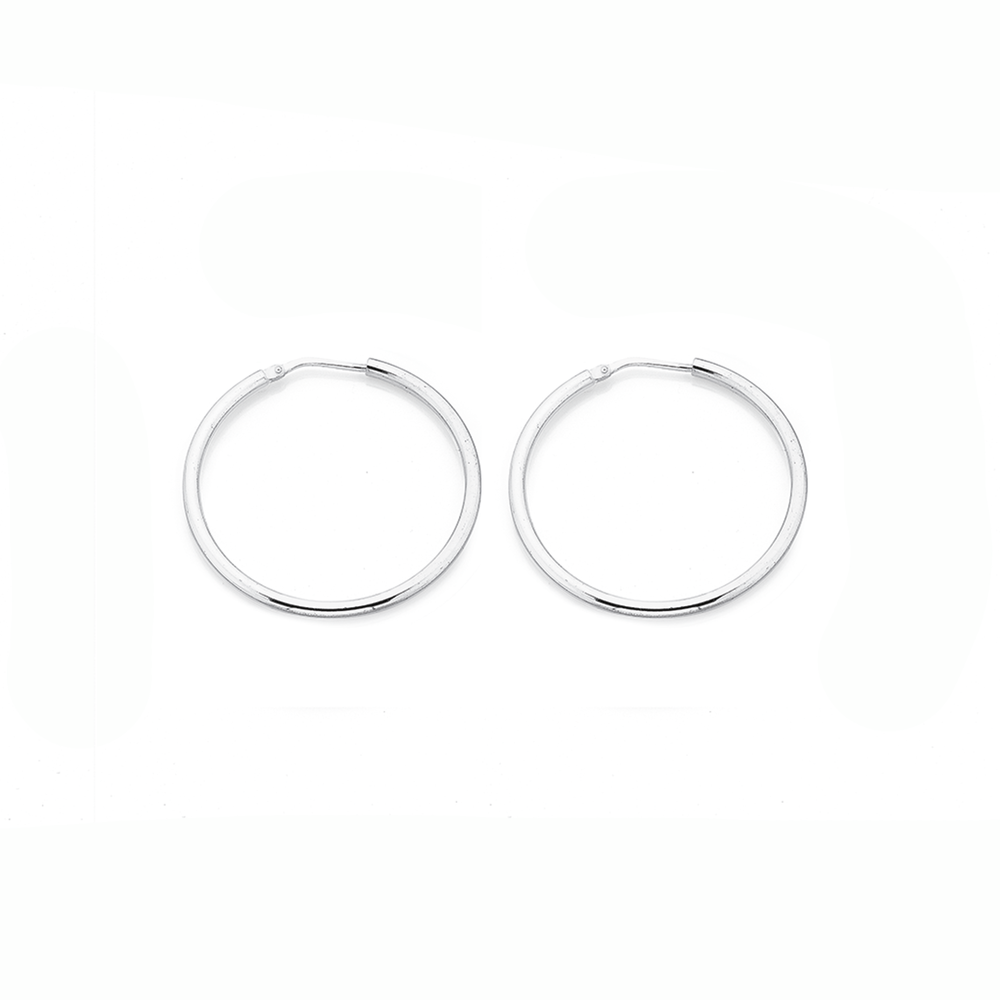 Small Hoop Earrings. Your Choice: 14k Rose Gold, Solid 925 Sterling Si –  Sunlight Silver Jewelry