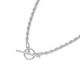 Sterling Silver 46cm Wheat Necklace with T-Bar