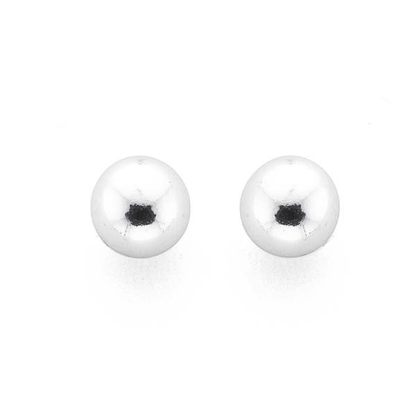 Sterling Silver 5mm Ball Studs
