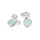 Sterling Silver Chalcedony Studs