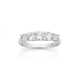Sterling Silver Cubic Zirconia Set Ring SIZE R