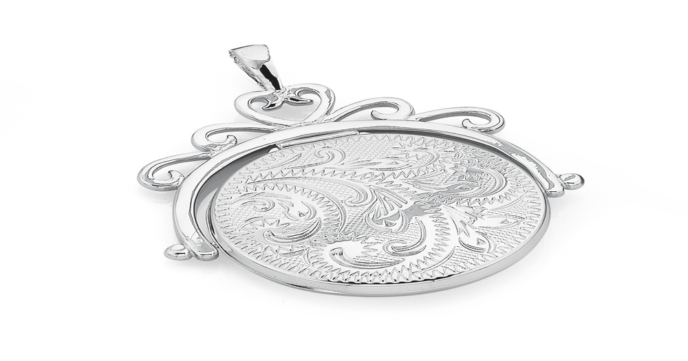 Sterling Silver Engraved Spinner Locket | Stewart Dawsons