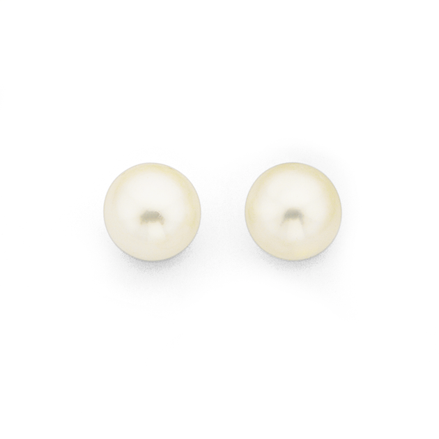 Silver pearl studs Clearance