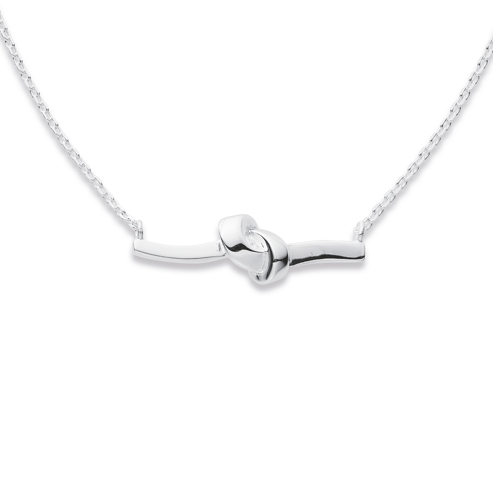 Infinity Knot Necklace 1/10 ct tw Diamonds Sterling Silver | Kay