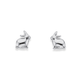 Sterling Silver Mini Bunny Rabbit Stud Earrings
