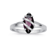 Sterling Silver Purple Cubic Zirconia Wrapped Ring