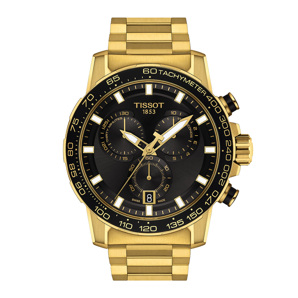 Tissot Supersport Chronograph Watch T1256173305101 in Gold